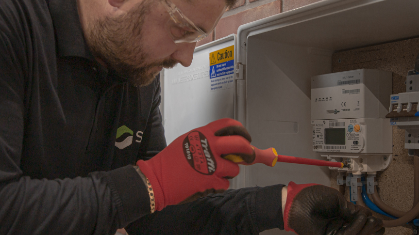 Smart meter install